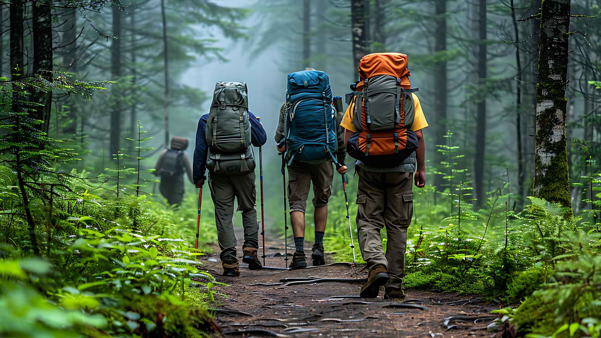 Trekking through the Mountains