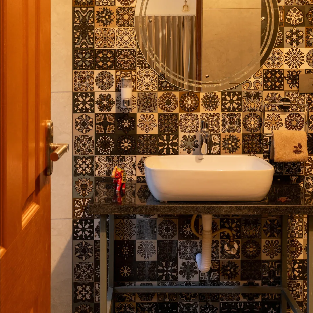 Premium interior space at the luxury villa in Coorg