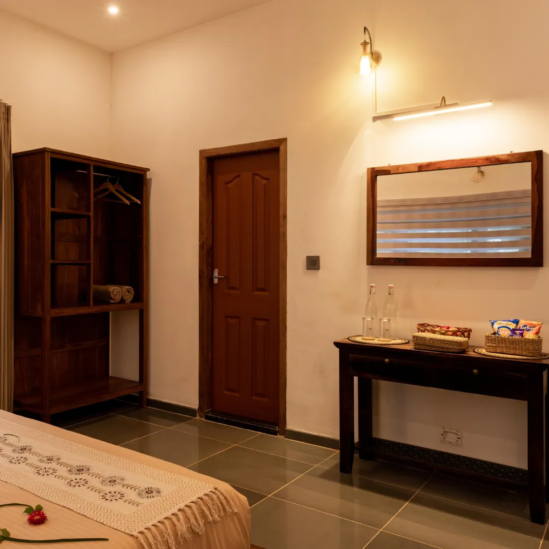 Dining experience and table setting inside the luxury Coorg villa