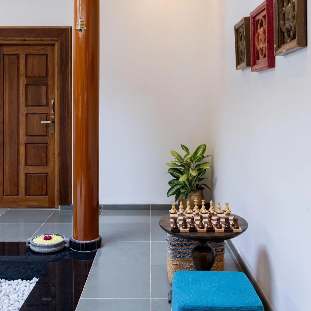 Indoor leisure and games area at the luxury Coorg villa