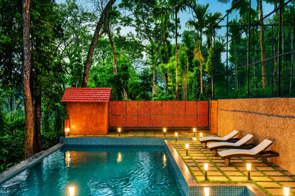 Luxury private pool villa in Virajpet Coorg surrounded by nature