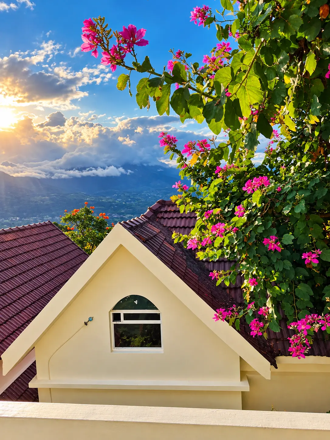 Mountain view and nature surroundings at Mirth Resorts Kanthalloor