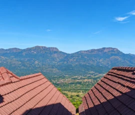 Mountain view from a resort in Kanthalloor, Kerala